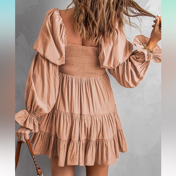 Beautiful Rose on or off shoulder dress - Picture 2 of 5